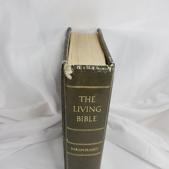 The Living Bible Paraphrased Book Padded Hardcover Edition 1973 - Picture 3 of 9
